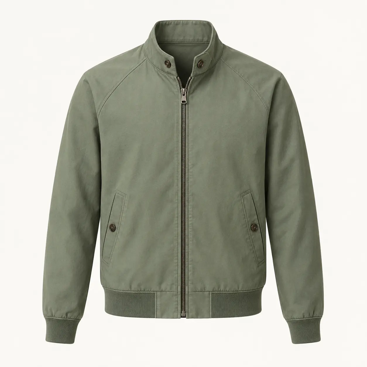 Sage Cotton Harrington Jacket demonstration image