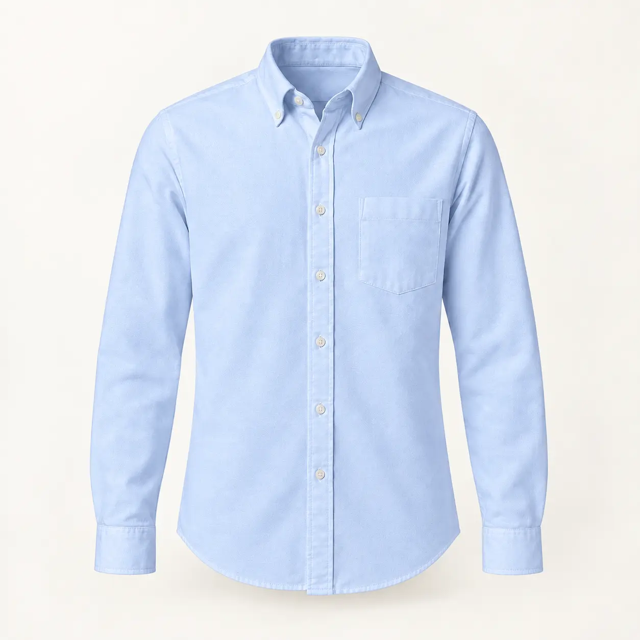 Pale blue Oxford Button-Down Shirt demonstration image